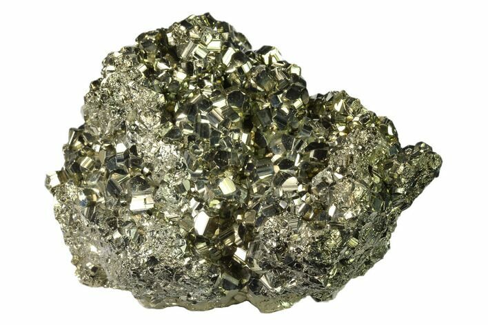 Gleaming Pyrite Crystal Cluster - Peru #138144